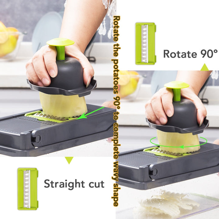 GT-Chopper 7-in-1 Vegetable & Fruit Slicer Dicer | Viskana