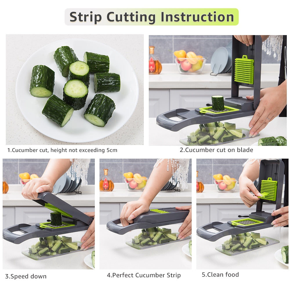 GT-Chopper 7-in-1 Vegetable & Fruit Slicer Dicer | Viskana
