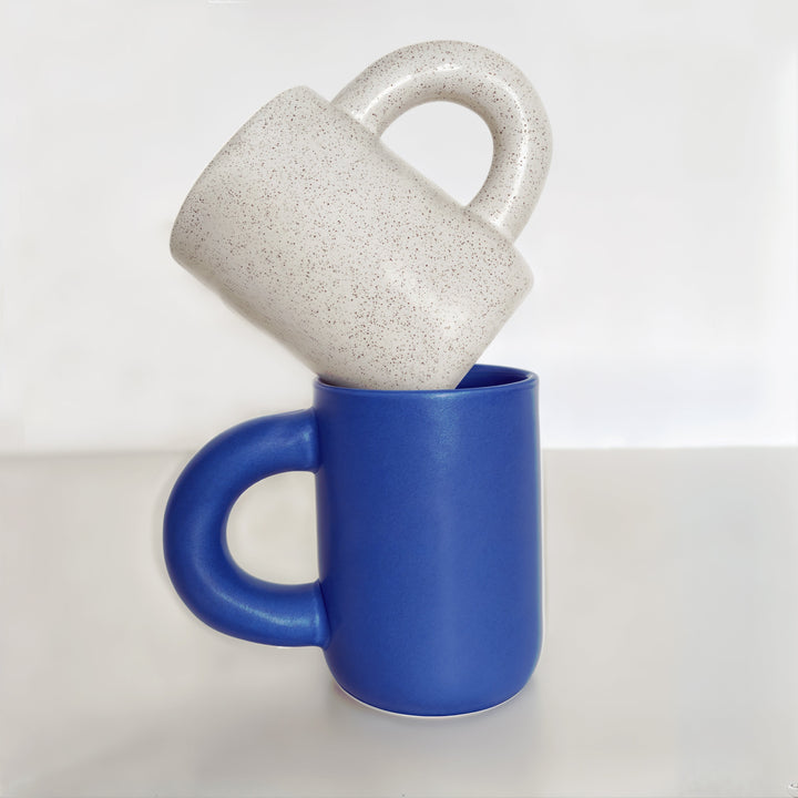 Athenea Cup – Luxe Porcelain Cup with Geometric Design Viskana